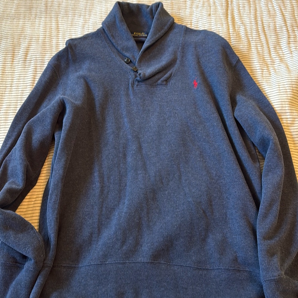 Like new Ralph lauren blue sweater - size large